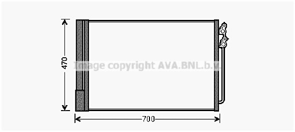 AVA QUALITY COOLING Конденсатор, кондиционер BWA5370D